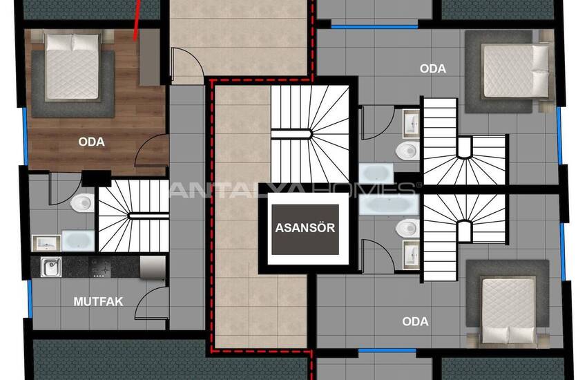 Appartementen Met Vloerverwarming In Muratpaşa, Antalya 11