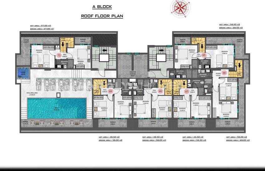 Modern Flats in Hotel-style Complex in Demirtaş, Alanya 31