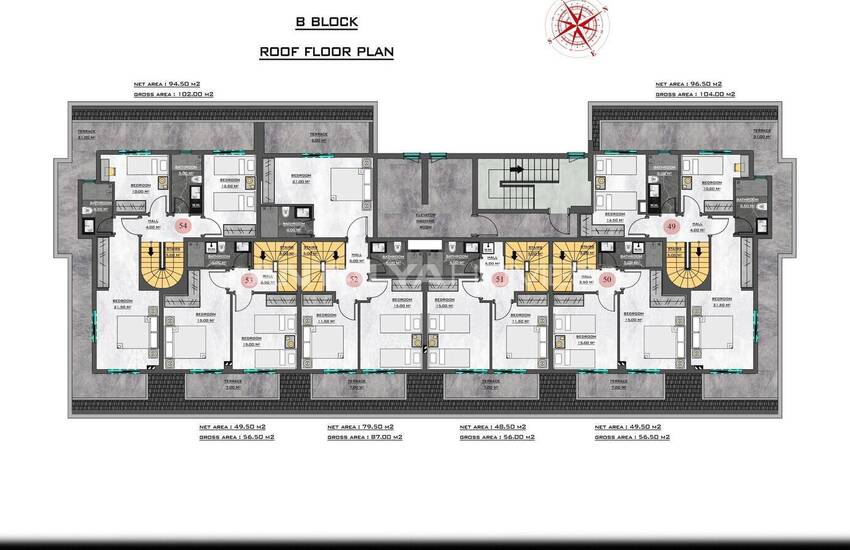 Modern Flats in Hotel-style Complex in Demirtaş, Alanya 35