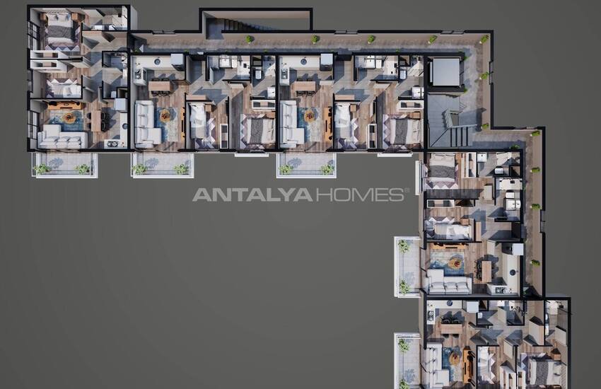 2-bedroom Flat in a Community with Pool in Antalya Altıntaş 26