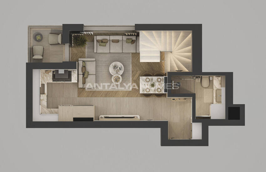 Apartments for Sale in a Project 400 M From the Sea in Lara Antalya 24