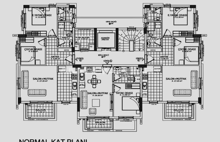 Apartments with Pool Near the Airport in Antalya 14