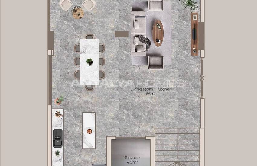 Detached Sea-view Villas with Pools in Alanya Antalya 43