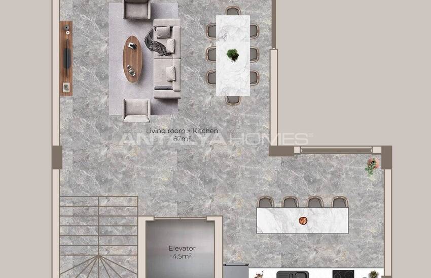 Detached Sea-view Villas with Pools in Alanya Antalya 44