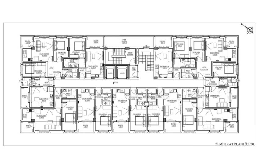 Stijlvolle Appartementen In Een Complex Vlakbij Zee In Konyaalti 26