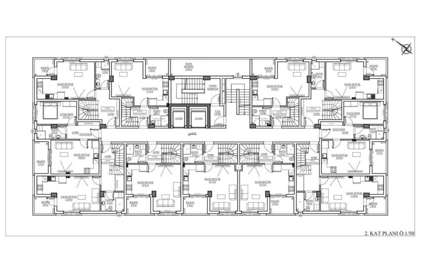 Stijlvolle Appartementen In Een Complex Vlakbij Zee In Konyaalti 30