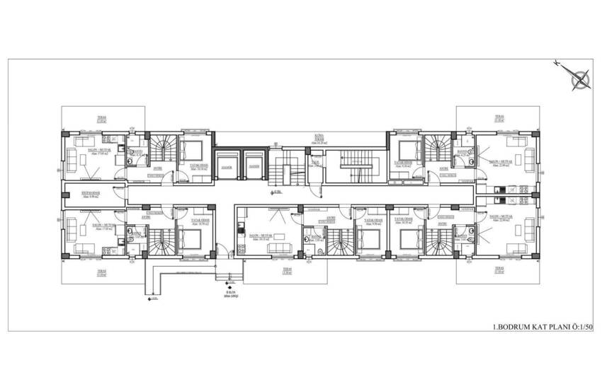 Stijlvolle Appartementen In Een Complex Vlakbij Zee In Konyaalti 33