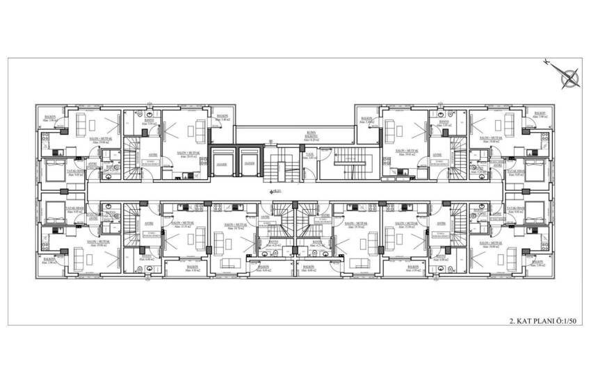 Stijlvolle Appartementen In Een Complex Vlakbij Zee In Konyaalti 35