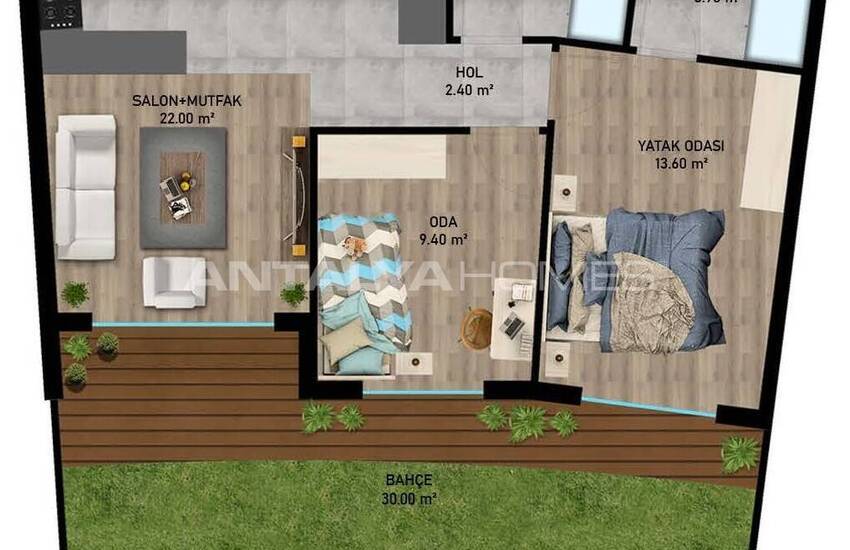 شقق في مشروع منخفض الارتفاع مع مسبح في آلتينتاش 19