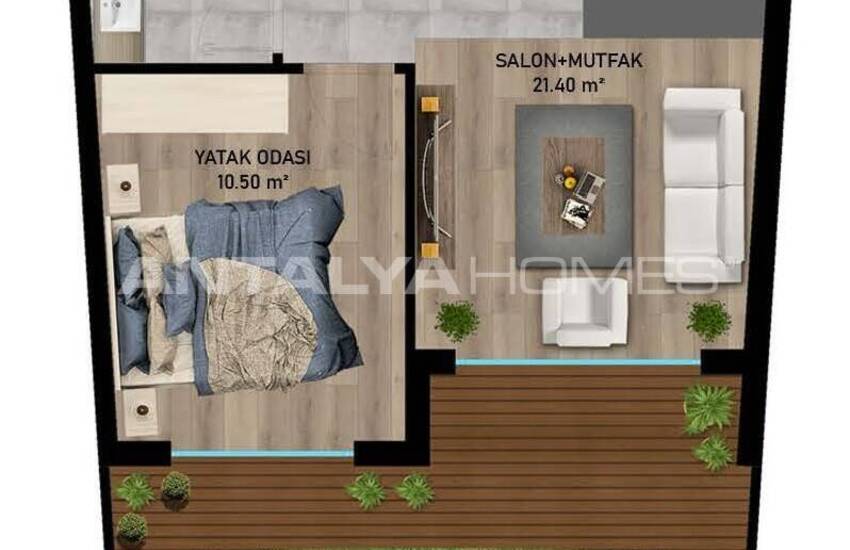 شقق في مشروع منخفض الارتفاع مع مسبح في آلتينتاش 18