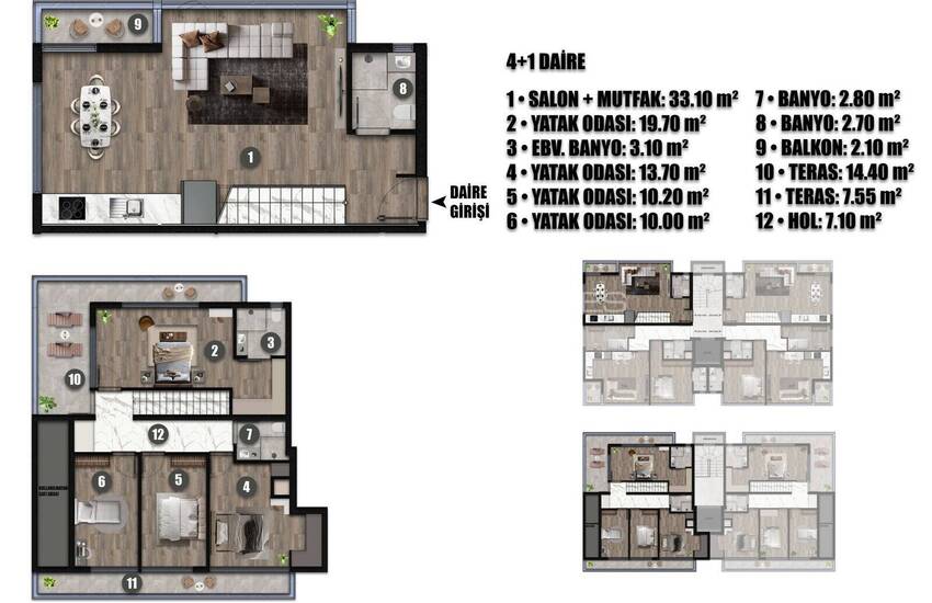 Просторные квартиры рядом с трамвайной остановкой в районе Анталия 29