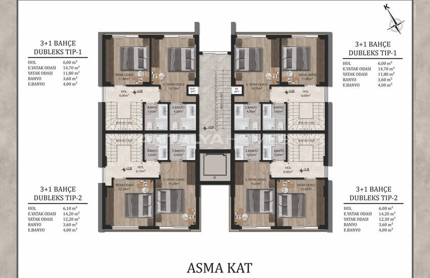آپارتمان‌ها در مجتمعی با استخر نزدیک فرودگاه در آنتالیا 16