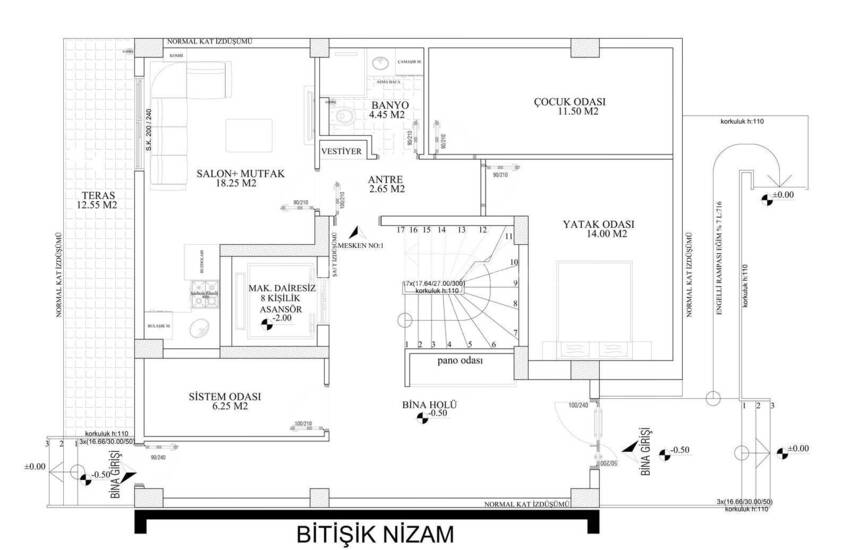 شقق أنيقة بالقرب من الترام في كيبيز، أنطاليا 6