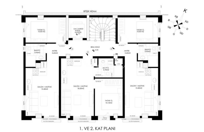 آپارتمان‌های دارای گاز طبیعی در مکانی خوب در کپز آنتالیا 8