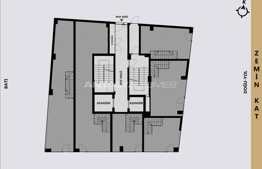 Antalya Muratpaşa'da Anayola ve Denize Yakın Sitede Daireler 15