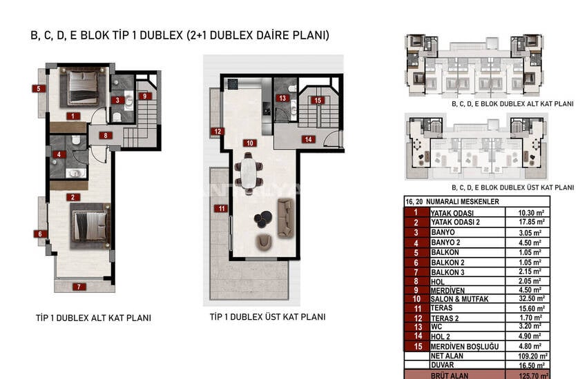 Flats with Rich Social Amenities Near the Beach in Alanya 25