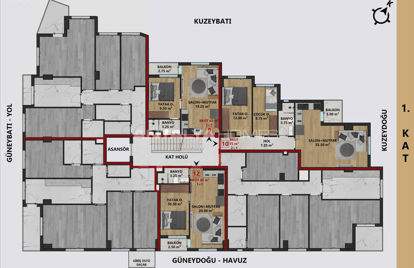 Apartments Near the Sea and Amenities in Antalya Muratpasa 8