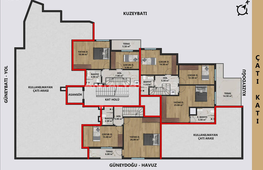 Apartments Near the Sea and Amenities in Antalya Muratpasa 11