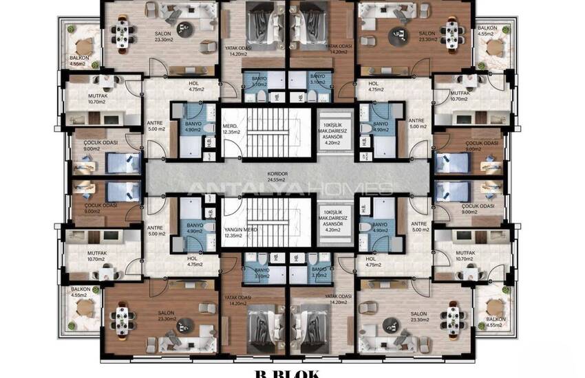 Brand New Apartments in a Complex with Pool in Antalya 20