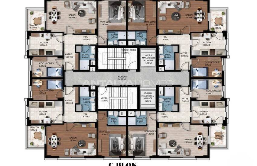 Brand New Apartments in a Complex with Pool in Antalya 21