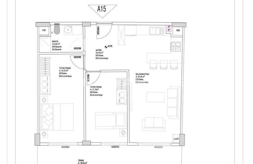 Antalya Altıntaş'ta Zengin Özelliklere Sahip Projede Şık Daireler 24