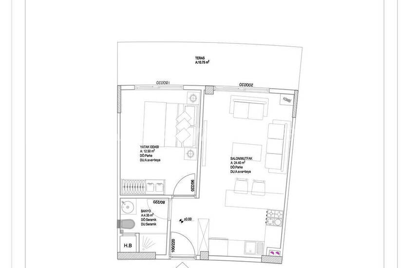 Antalya Altıntaş'ta Zengin Özelliklere Sahip Projede Şık Daireler 21