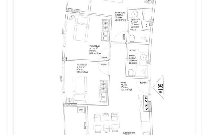Antalya Altıntaş'ta Zengin Özelliklere Sahip Projede Şık Daireler 27