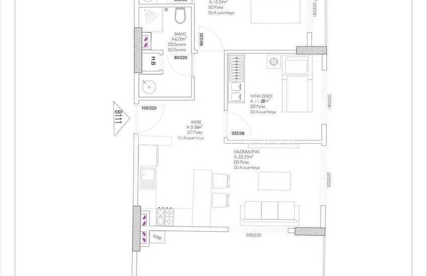 Antalya Altıntaş'ta Zengin Özelliklere Sahip Projede Şık Daireler 28