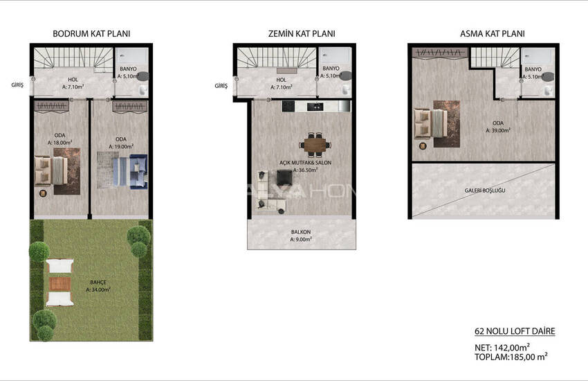 شقق على بُعد 3 كيلومترات من شاطئ لارا، أنطاليا 38