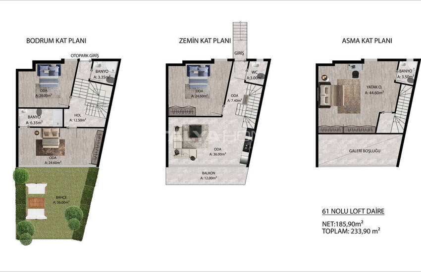 شقق على بُعد 3 كيلومترات من شاطئ لارا، أنطاليا 39