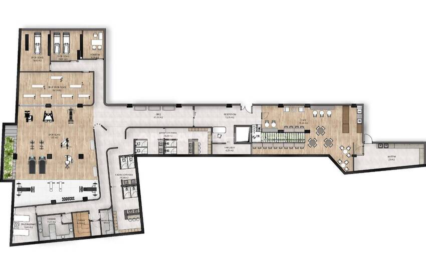 Flats in a Facility-rich Complex in Side Antalya 35