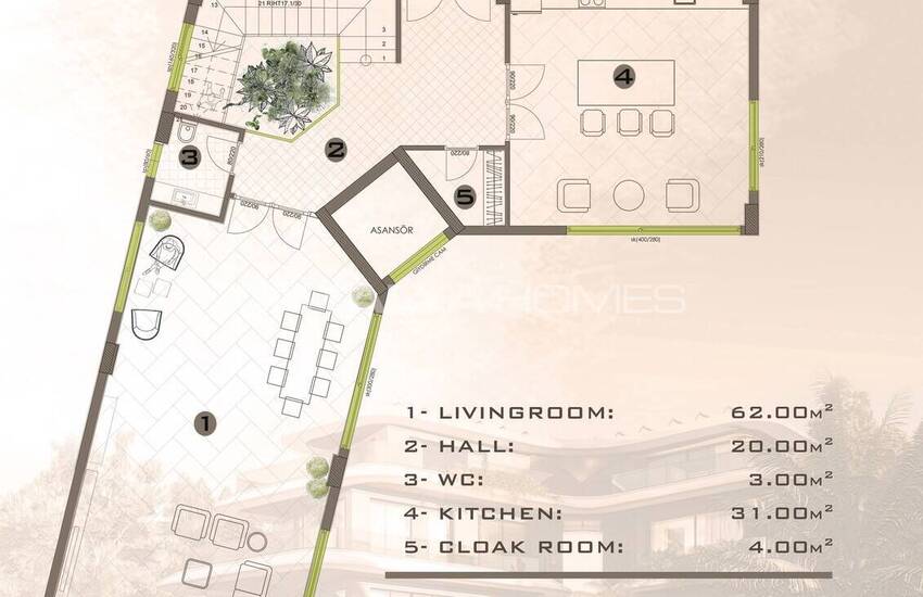 7-bedroom Villa with Pool in Alanya Kargicak 31