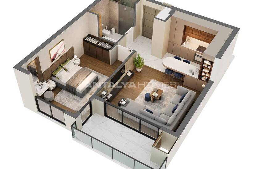 Appartements Dans Un Projet De Luxe À 200 M De La Mer À Antalya Lara 25