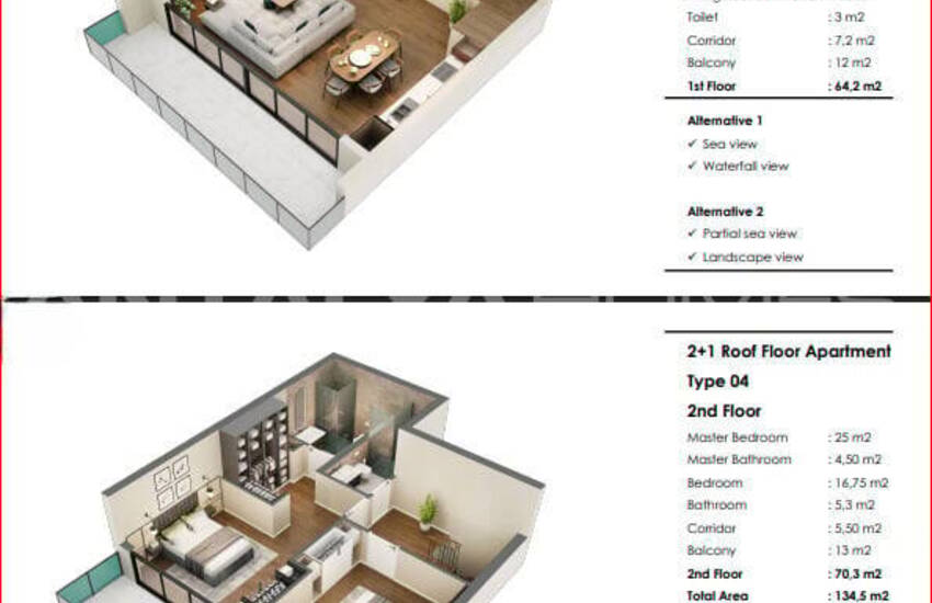 Lägenheter I Ett Lyxigt Projekt 200 M Från Havet I Antalya Lara 35