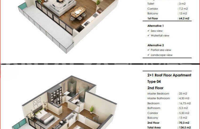 Flats in a Luxury Project 200 M From the Sea in Antalya Lara 35