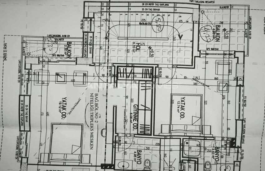 Полудом с 4 спальнями, бассейном и садом в Белеке 46