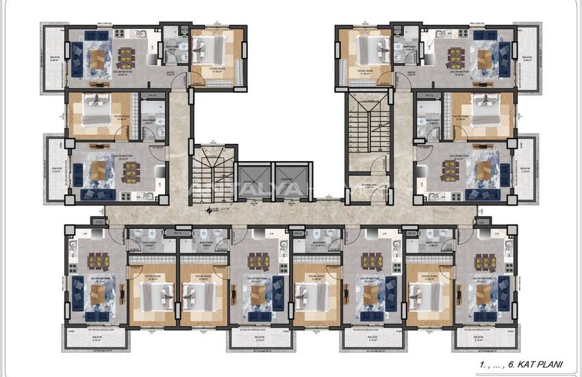 Elegant Apartments 700 M From the Sea in Alanya Payallar 12