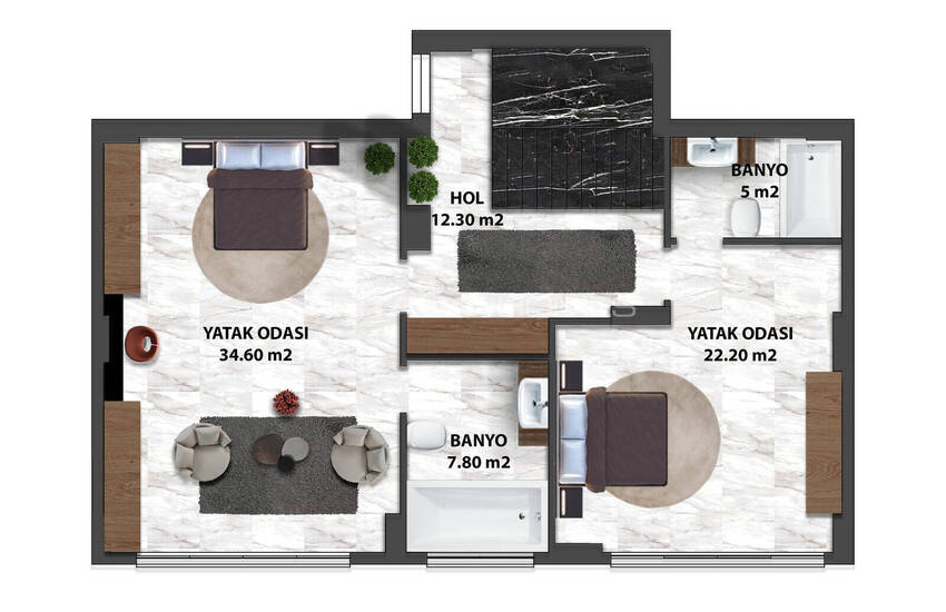 5-bedroom Triplex House with Pool in Alanya Antalya 49