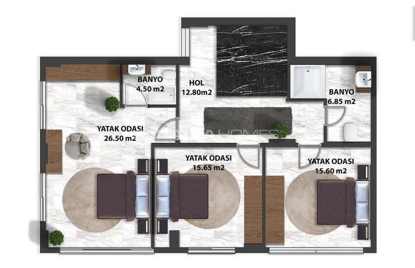 5-bedroom Triplex House with Pool in Alanya Antalya 50