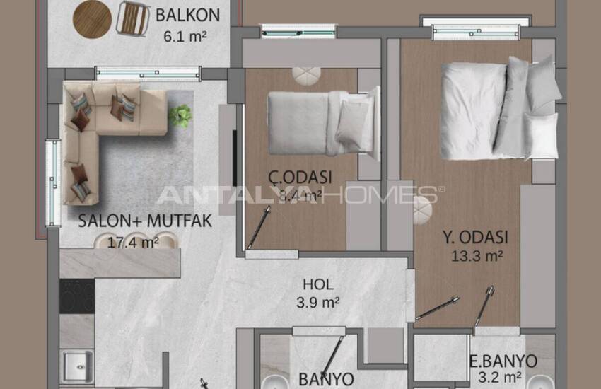 Elegante Wohnungen In Einem Neubauprojekt In Antalya Altıntaş 17