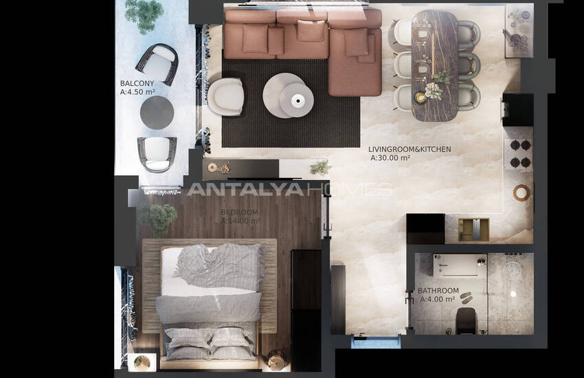 Stilfulla Lägenheter Med Havsutsikt I Alanya 23