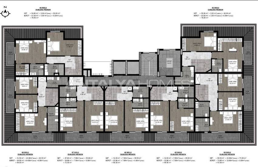 Elegante Wohnungen 1,9 Km Vom Meer Entfernt In Alanya 9