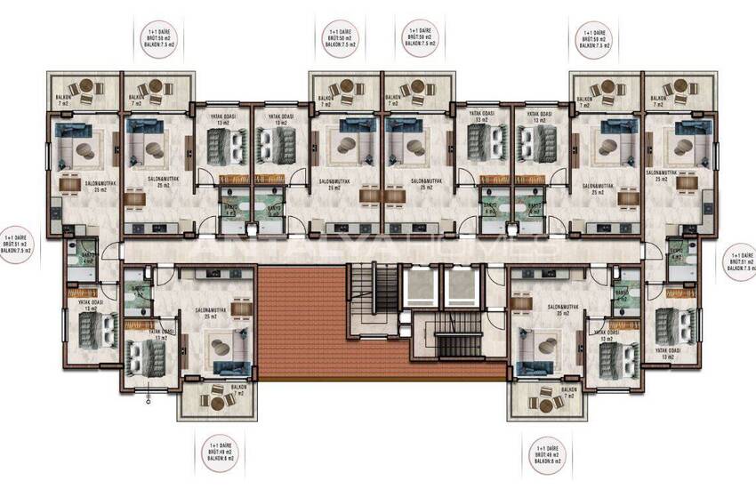 Lägenheter Till Salu 800 M Från Havet I Alanya Antalya 18