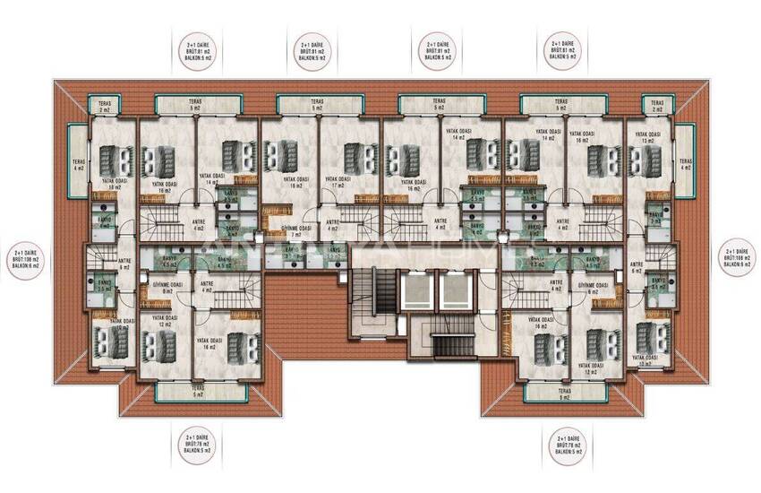 Lägenheter Till Salu 800 M Från Havet I Alanya Antalya 16