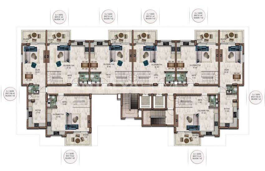 Lägenheter Till Salu 800 M Från Havet I Alanya Antalya 17