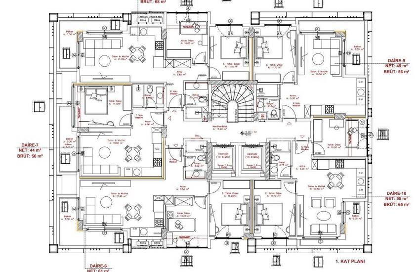Apartments 3 Km From Cleopatra Beach in Alanya 8