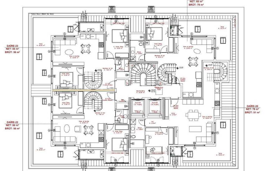 Apartments 3 Km From Cleopatra Beach in Alanya 7