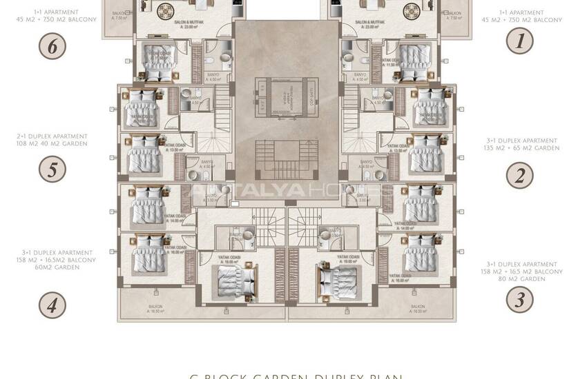 Apartments Within Walking Distance of the Sea in Alanya Kestel 34