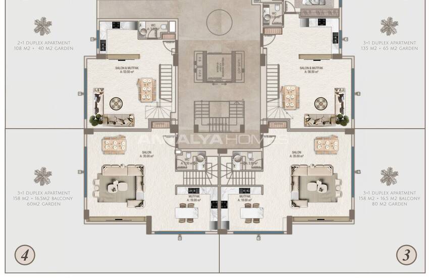 Apartments Within Walking Distance of the Sea in Alanya Kestel 35