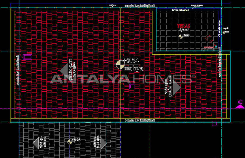 Отдельно стоящий дом с каменной облицовкой в Белеке, Анталья 51